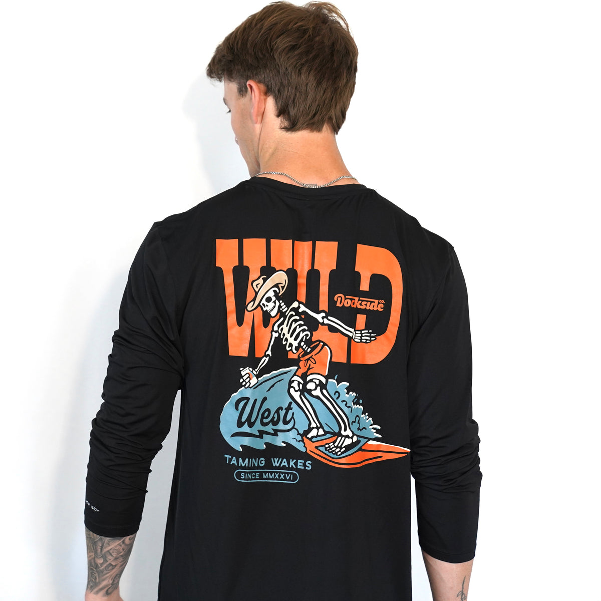 Wild Wakes Premium Rash Guard - Black